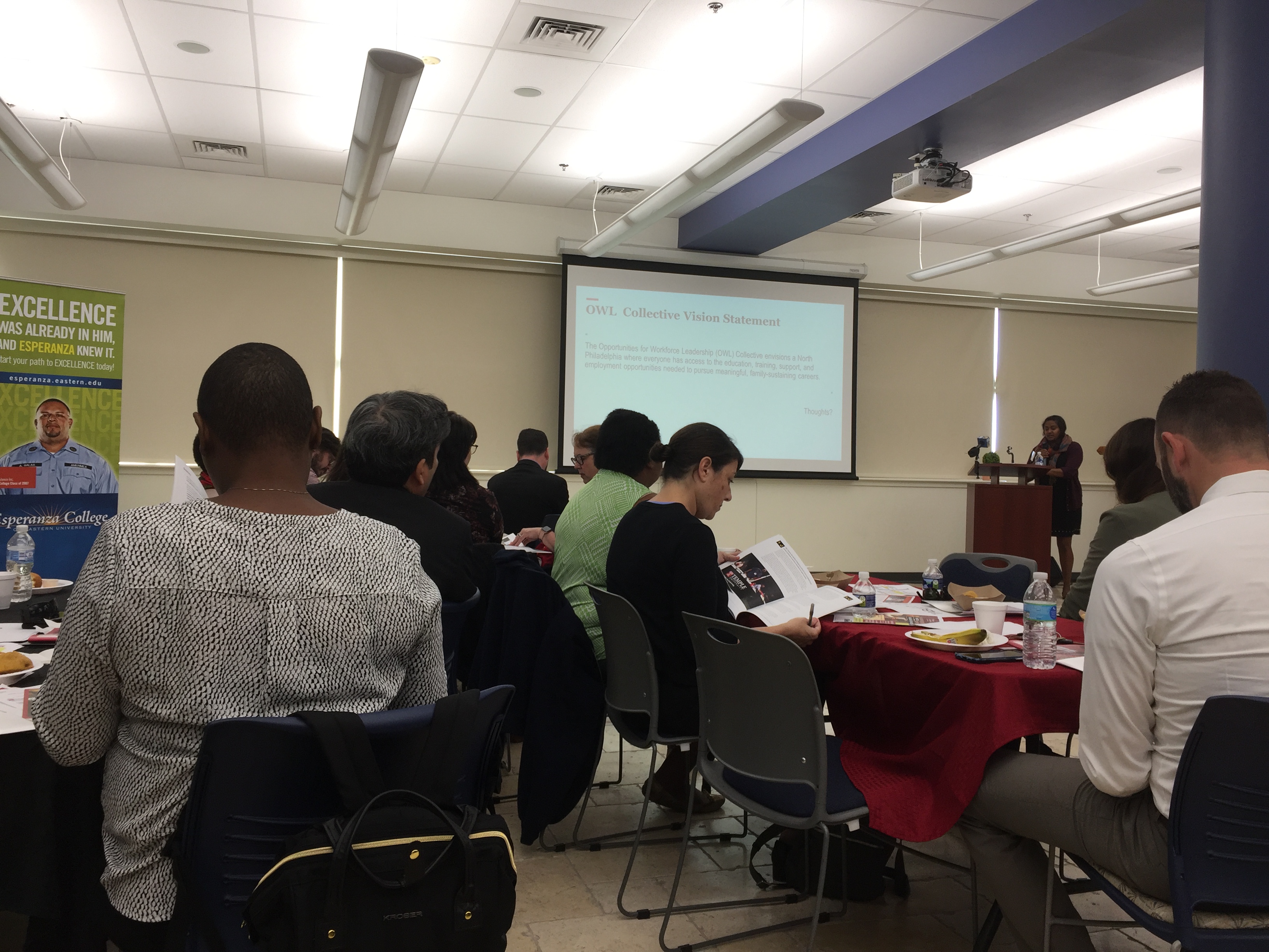 Attendees during the first meeting of the Lenfest North Philadelphia Workforce Initiative. Photo: Jensen Toussaint/AL DÍA News