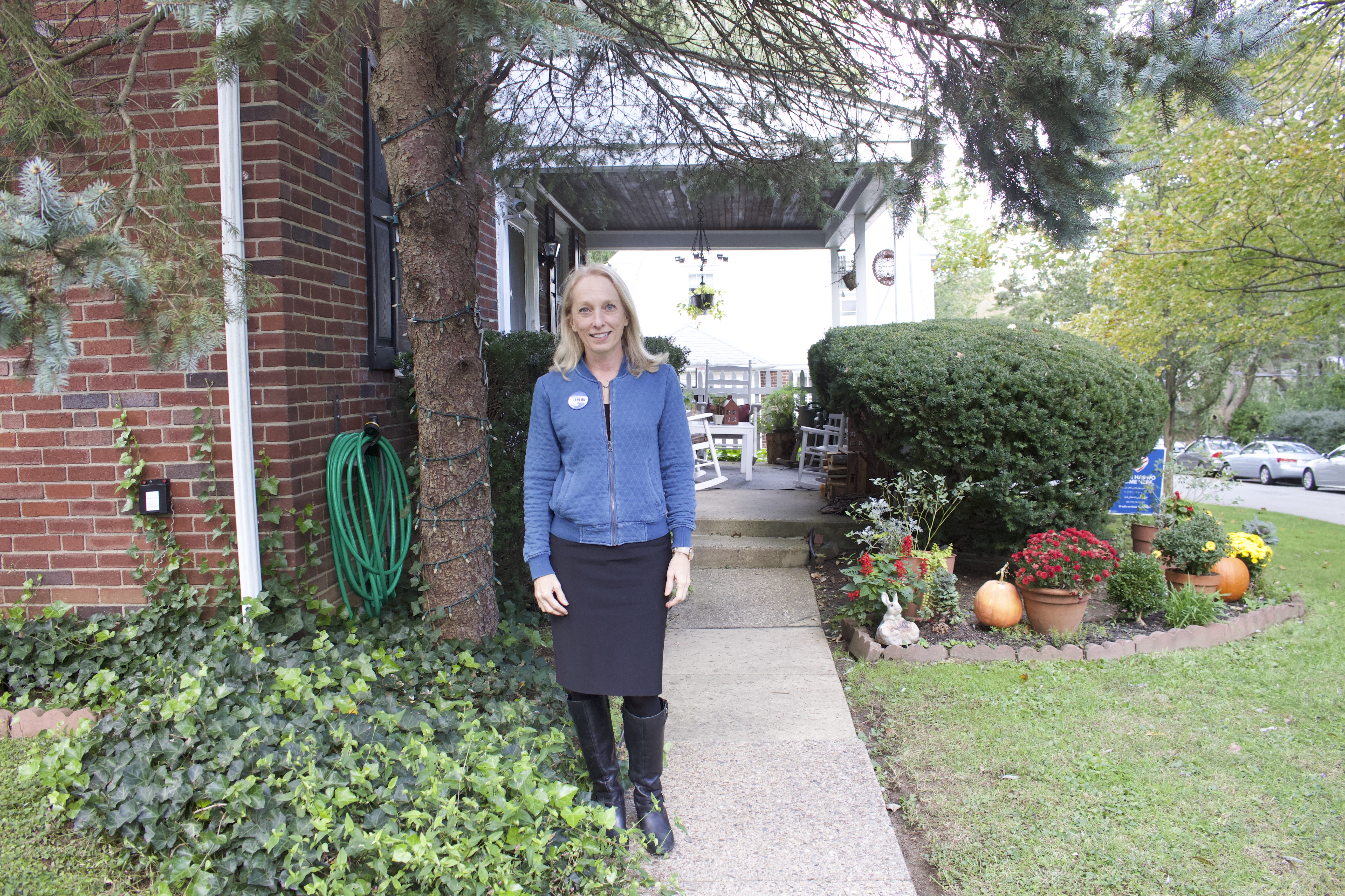 Mary Gay Scanlon attends a meet and greet in Ardmore, Pennsylvania over the weekend. 