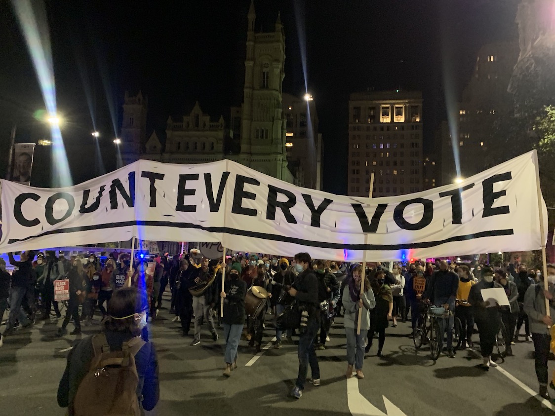 Protests were held in Philadelphia last night confronting a number of national discussions.Photo: Maritza Zuluaga / AL DIA