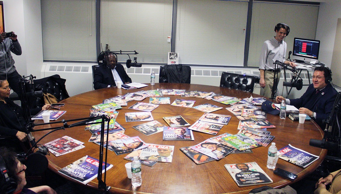 Una grabación del podcast en vivo con líderes de los medios de Filadefia hablando de "la diversidad en los medios" que se llevó a cabo el 6 de diciembre. Foto: AL DÍA News