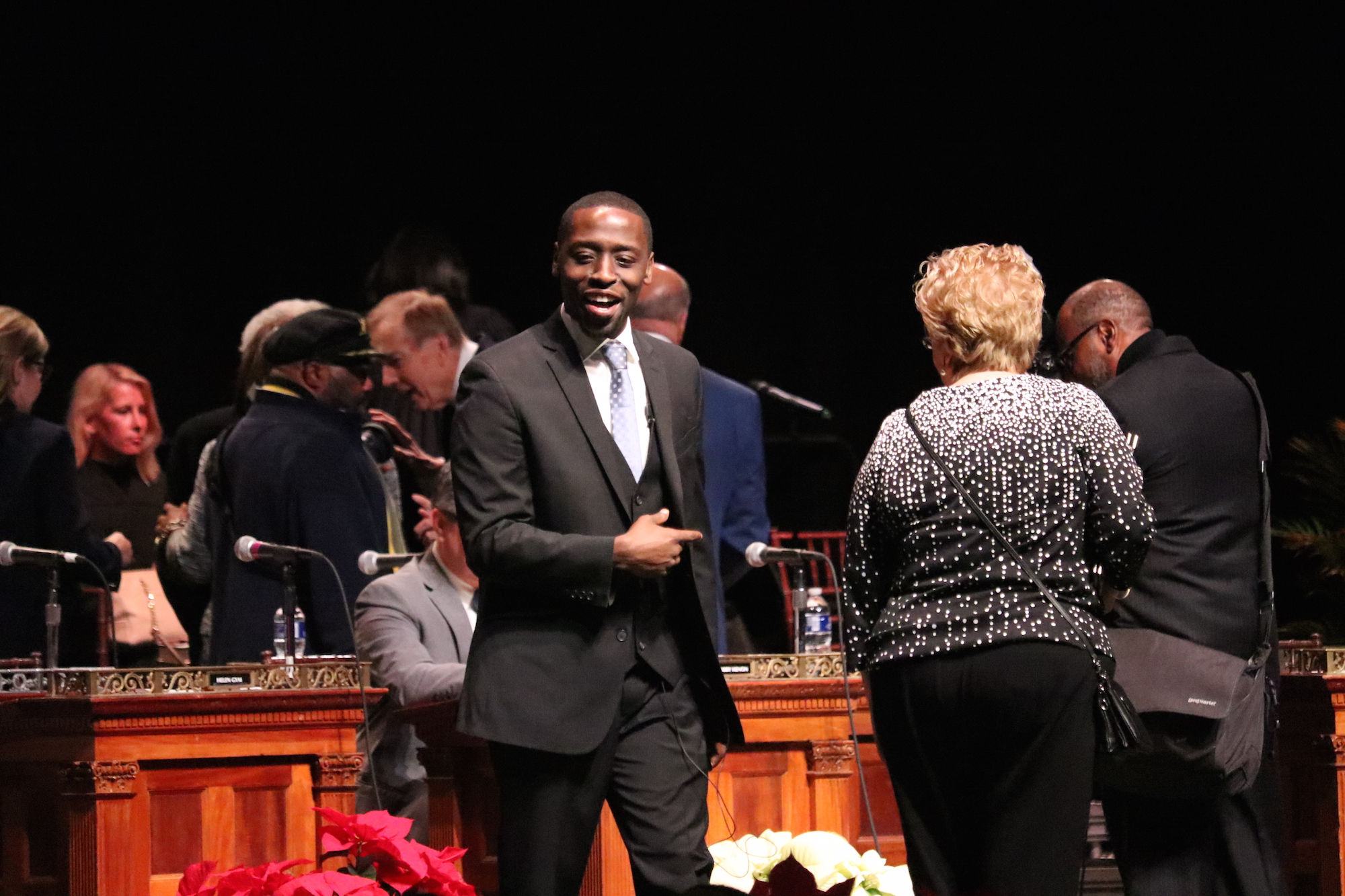 Councilmember Isaiah Thomas on Inauguration Day at the Met Philly, Jan. 6, 2020. Photo: Nigel Thompson/AL DÍA News.