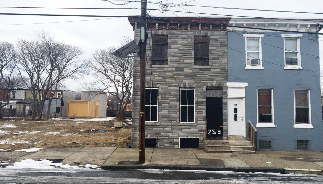 The house at 753 Walnut Street in Camden where Dr. King often stayed. LBWPhoto
