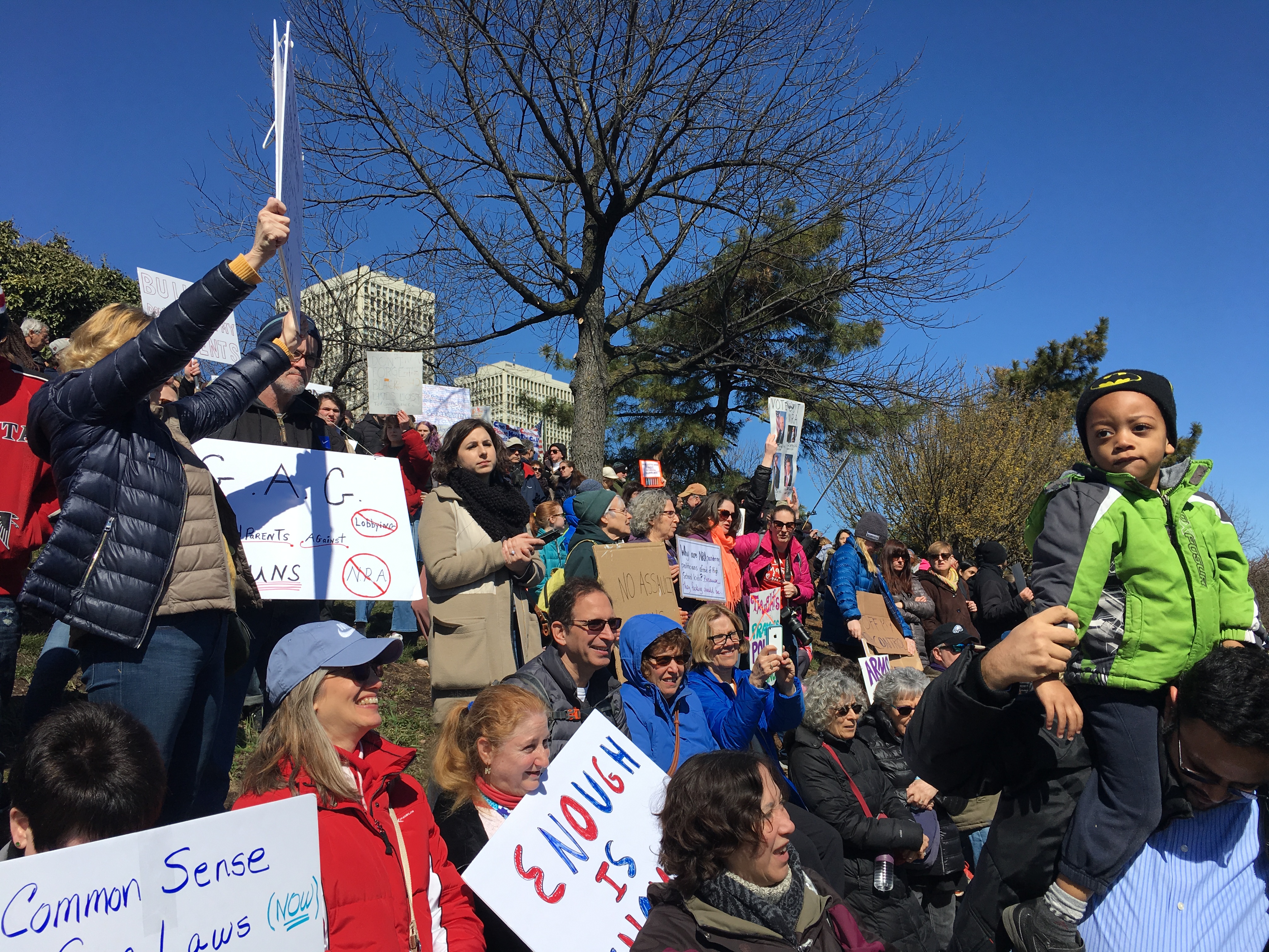 Thousands gathered for March for Our Lives in Philadelphia. Photo: Emily Neil / 