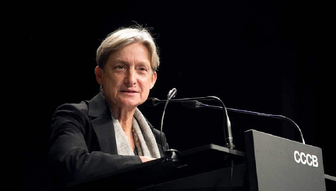 La filósofa Judith Butler durante una conferencia reciente en el Centre de Cultura Contemporània de Barcelona, CCCB. © CCCB, Miquel Taverna, 2018