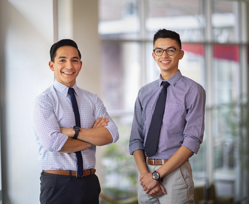 José Maciel and Antonio Renteria. Photo by Eric Sucar of University Communications, University of Pennsylvania.