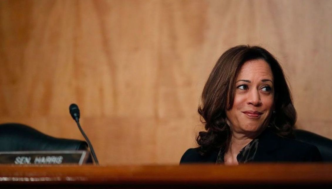 Senator Kamala Harris (D-Calif.) attends a Senate hearing in Washington. (Alex Brandon/Associated Press)