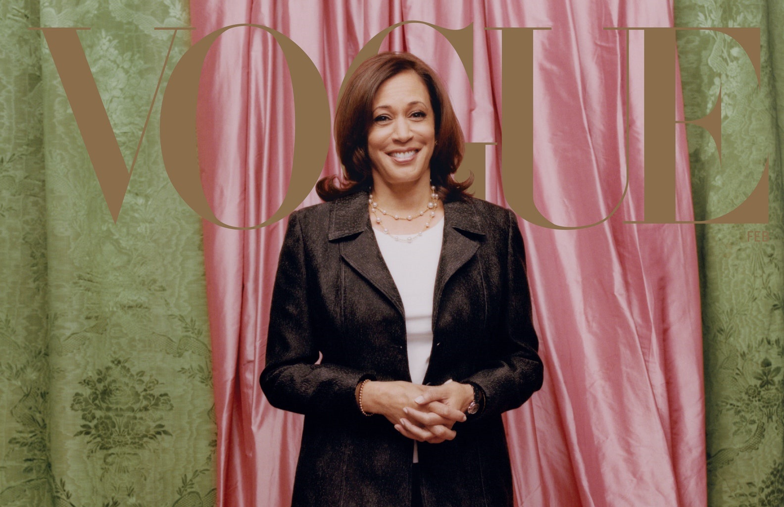 Kamala on Vogue's cover. Photo: Tyler Mitchell