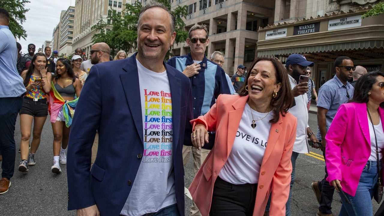 Kamala Harris and Doug Emhoff participated in the Pride March in Washington.