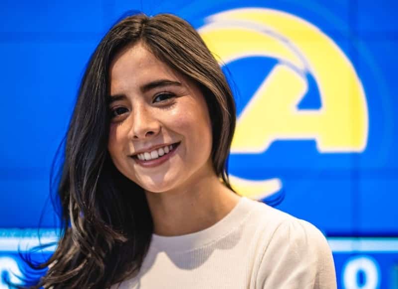 Kassandra Garcia, soccer management analyst for the Los Angeles Rams.