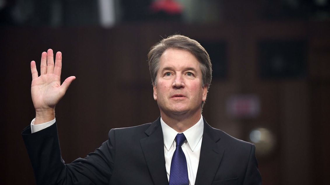 Supreme Court nominee Brett Kavanaugh is sworn in for his confirmation hearings, Sept. 4, 2018, Washington, D.C. Saul Loeb, AFP/Getty Images