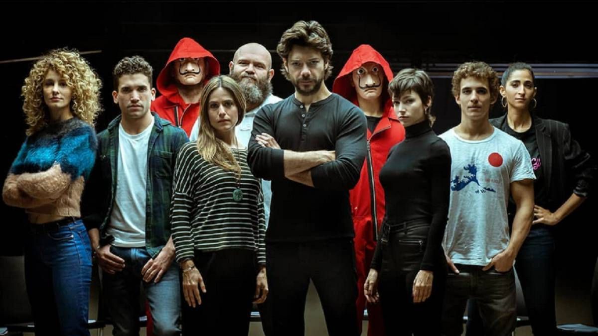 Reparto de "La Casa de Papel", imagen de archivo.