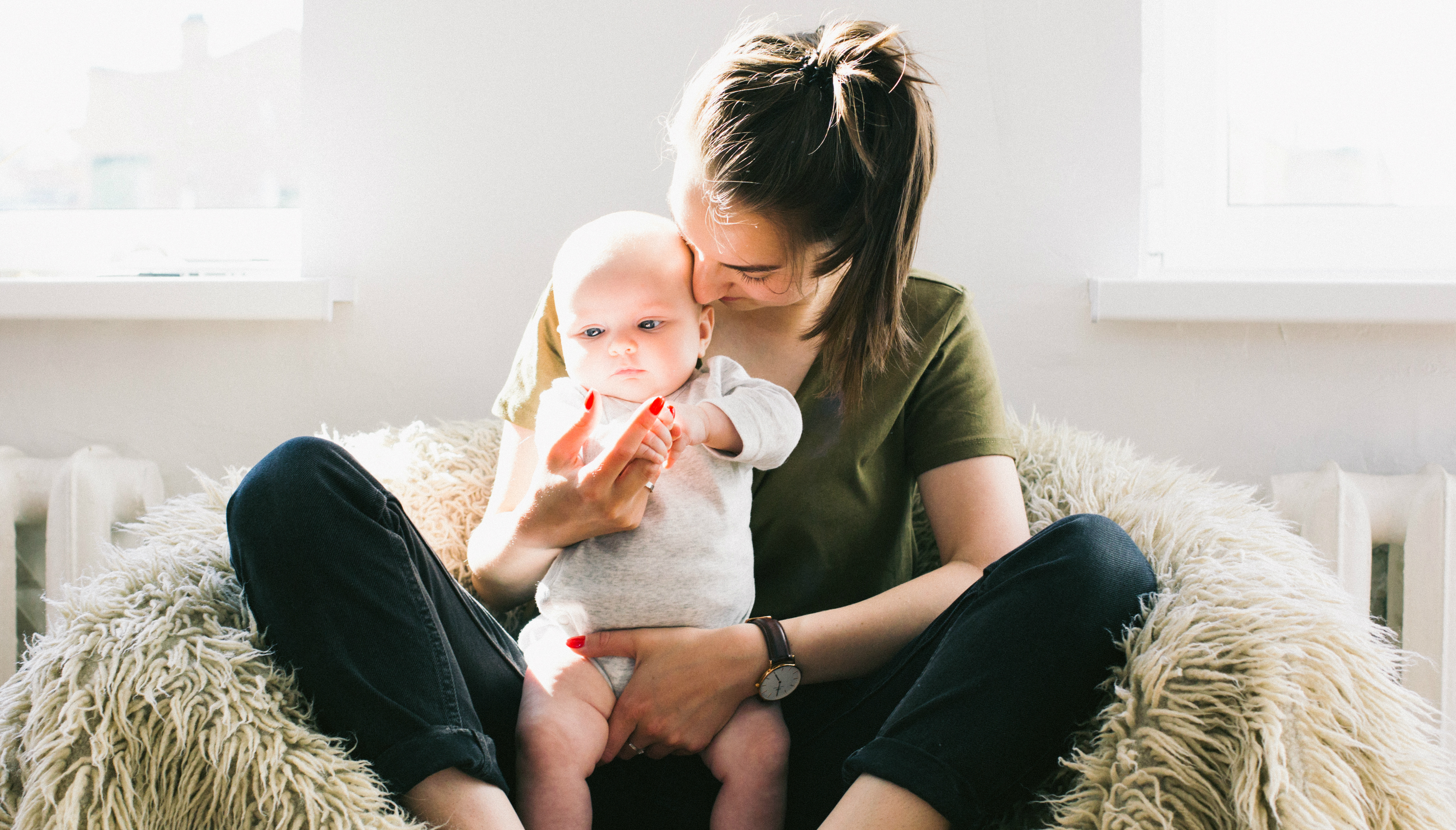 La OMS recomienda dar el pecho a los niños hasta los seis meses. Foto: Daria Shevtsova
