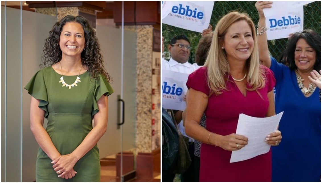 Xochitl Torres Small (I) y Debbie Mucarsel-Powell (D)