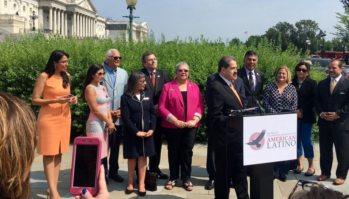 The popular actress joined the partisan group of legislators that introduced a bill Thursday to create an Smithsonian National American Latino Museum on the National Mall. They ask for an institution that recognizes Hispanic contributions to American history.