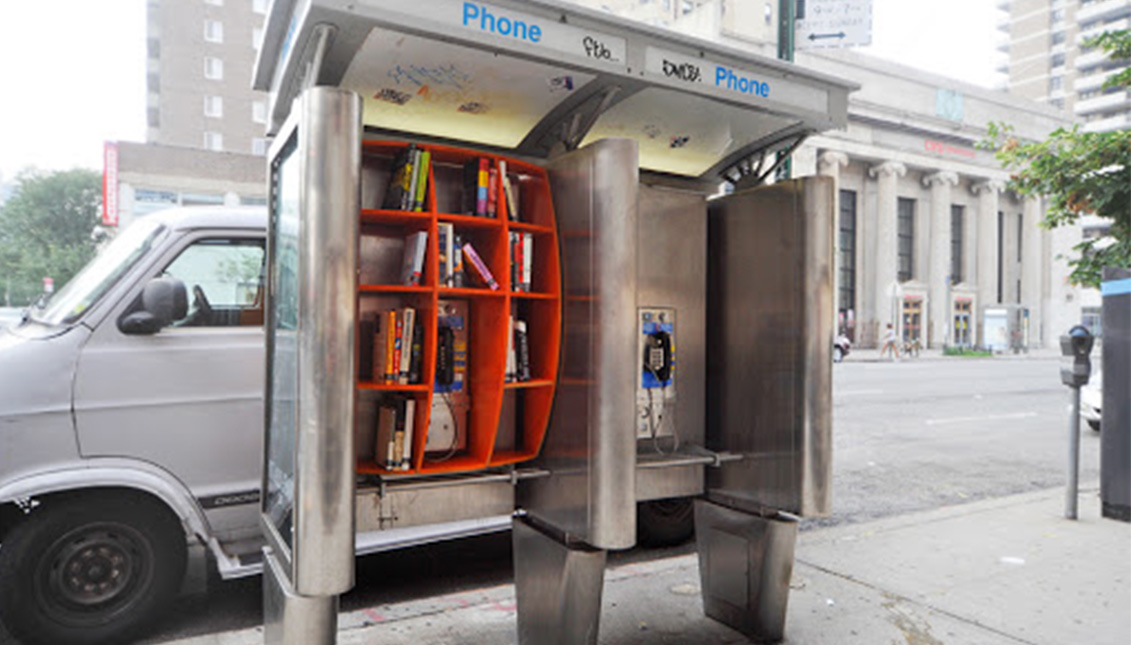 Ideas originales de librerías callejeras. Photo: John Locke Blog.