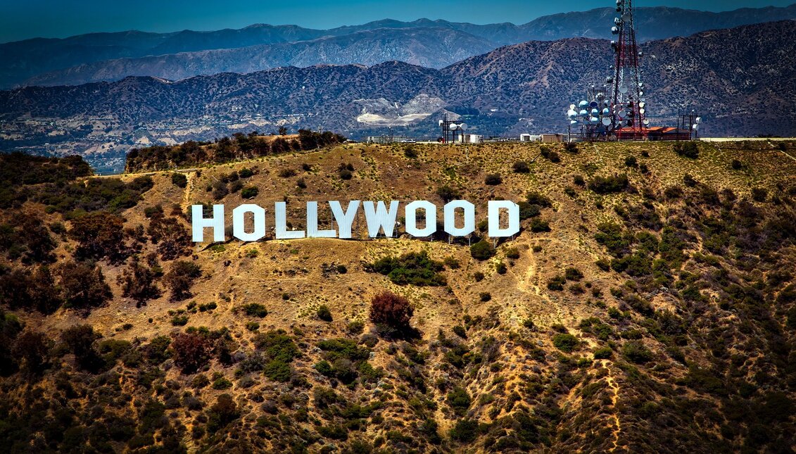 Hollywood sign in California, USA