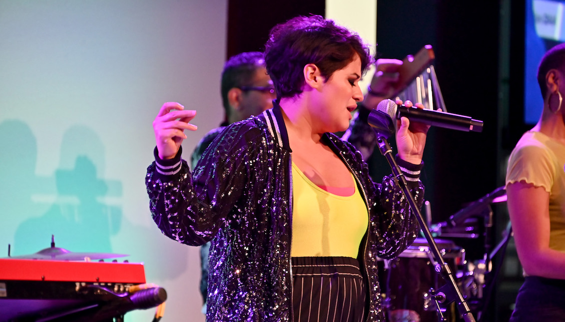 NEW YORK, NEW YORK - MAY 20: Linda Briceno performs on stage at the 71st Annual Parsons Benefit honoring Pharrell, Everlane, StitchFix & The RealReal on May 20, 2019, in New York City. (Photo by Astrid Stawiarz/Getty Images for Parsons)