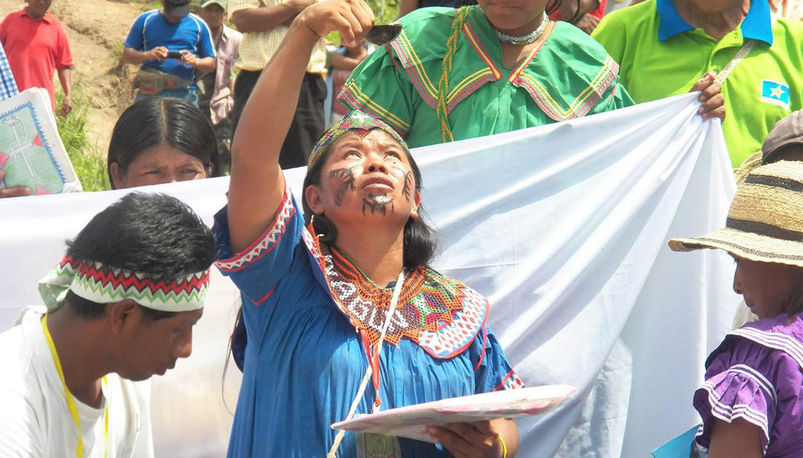 Ceremonia anual de Mama Tatda, en Panamá. Photo: Twitter