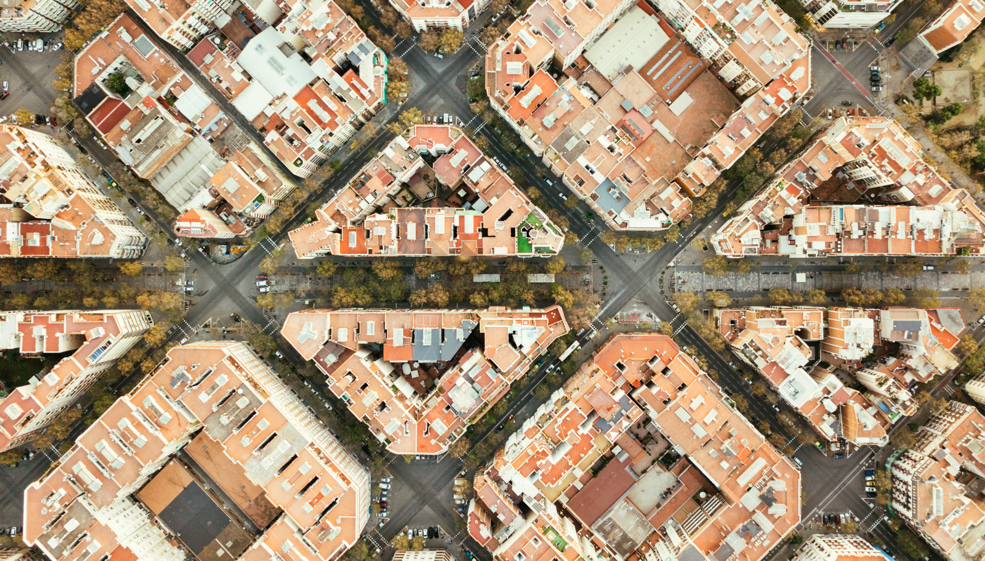 Vista aérea de Barcelona. Foto:  Getty