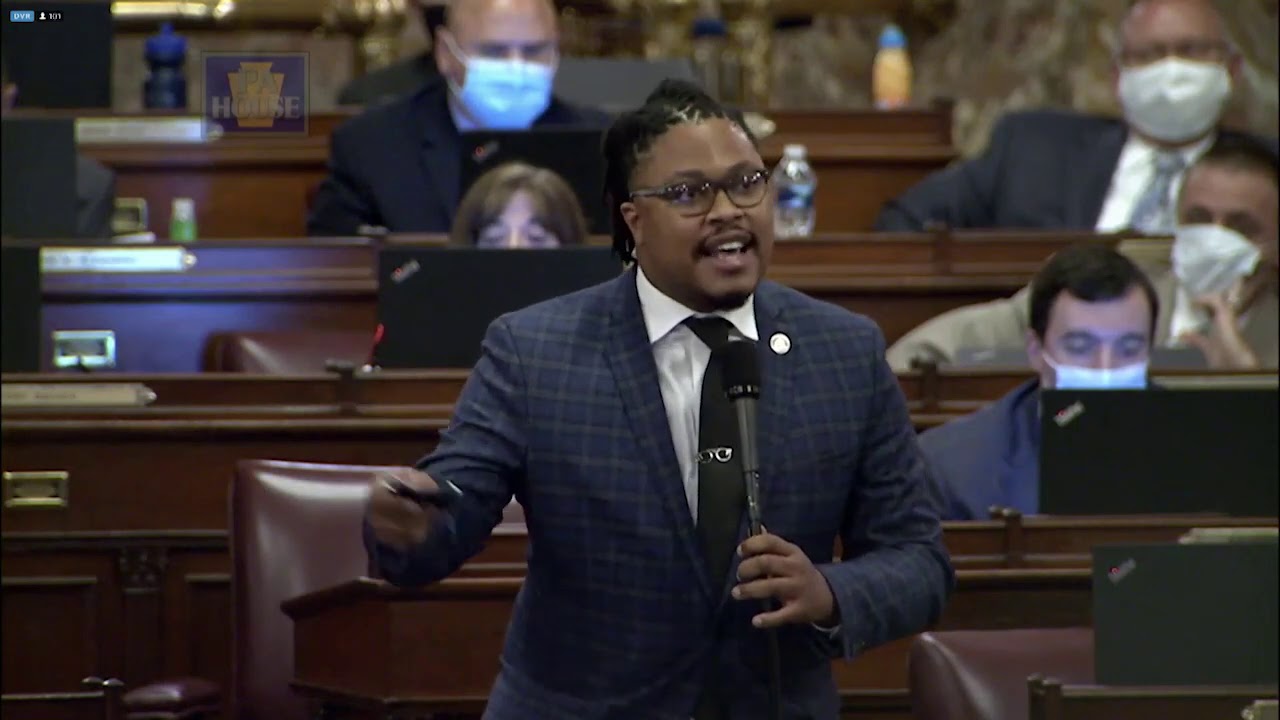 State Rep. Malcolm Kenyatta announced his run for U.S. Senate on Feb. 18. Photo: Youtube/Pa House Video.