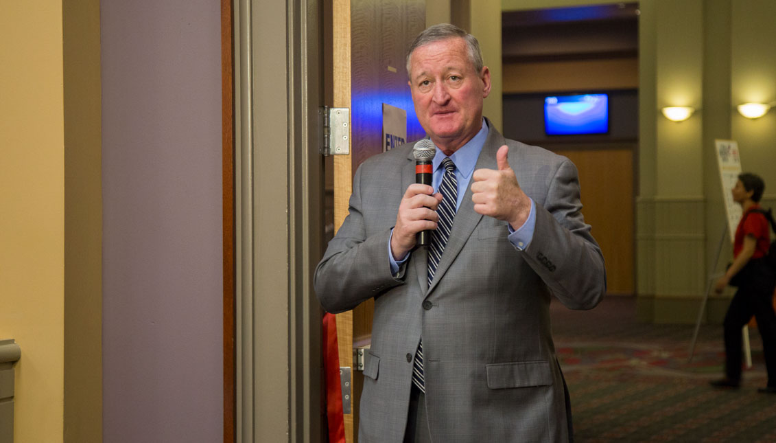 Mayor Jim Kenney during the 17th Annual Diversity Career Fair opening ceremony. 
