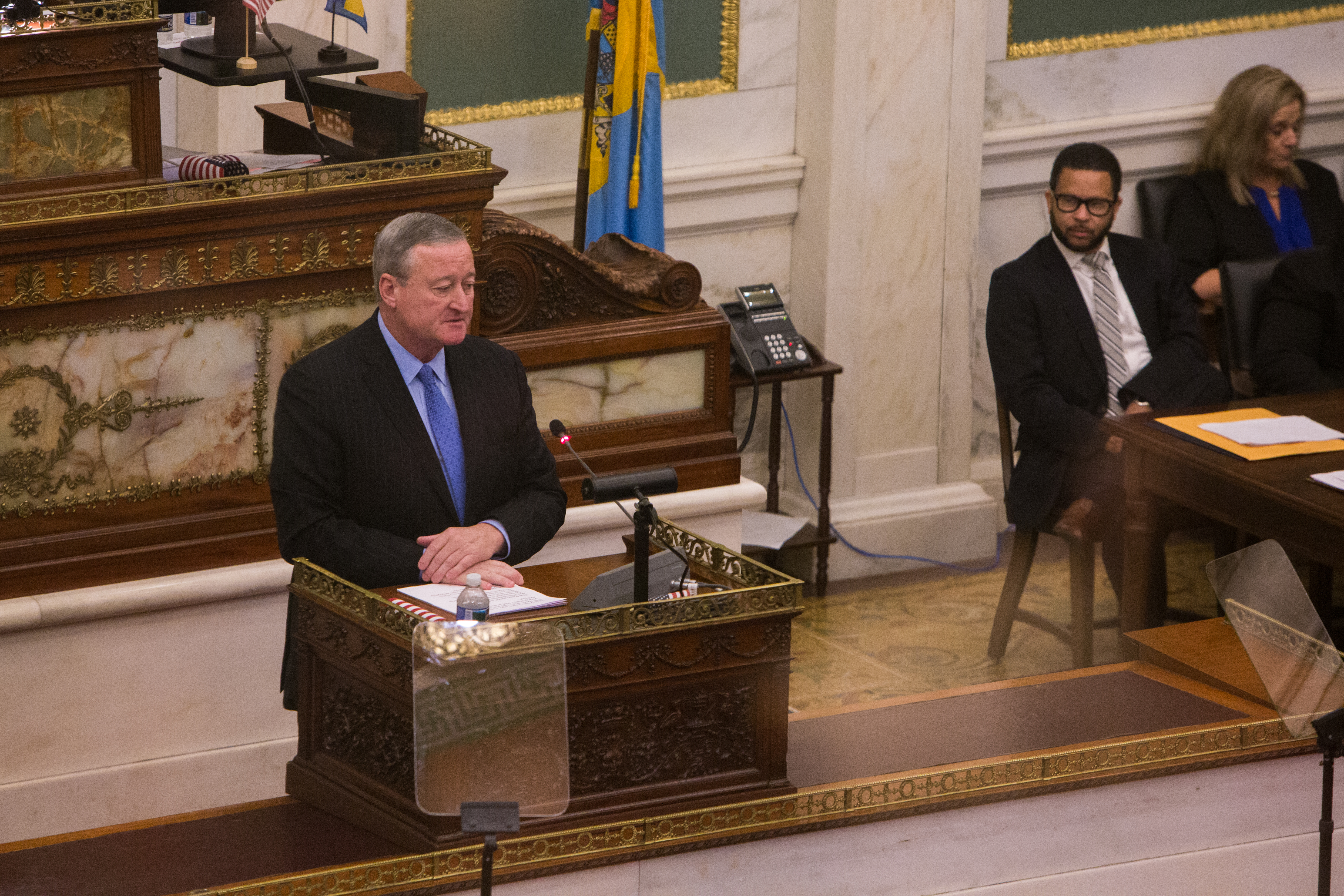 Mayor Kenney in City Council Chambers 11/01/2017 
