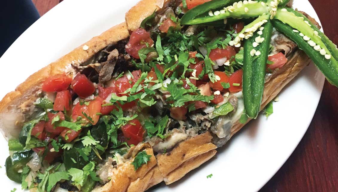 Mexican cheesesteak. Photo: Eli Siegel