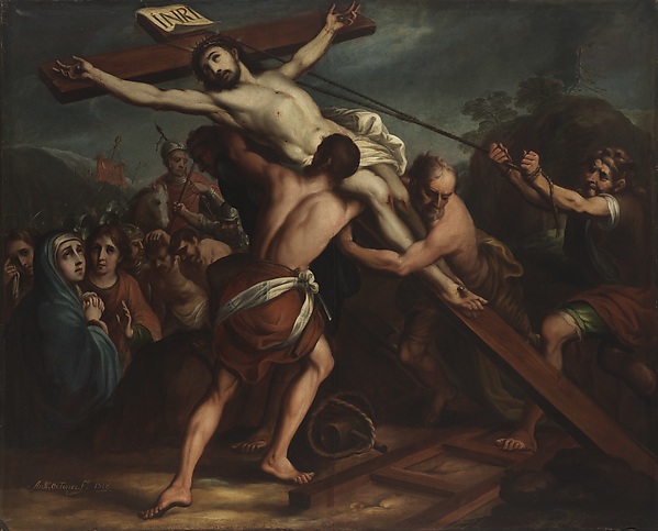 The Elevation of the Cross,  Antonio de Torres, 1718. © Museum Associates/LACMA