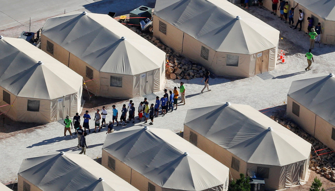 Children in federal custody. Photo: Reuters.