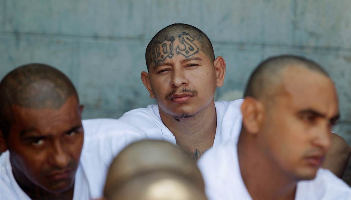 Miembros de la MS-13 en prisión. Fuente: https://www.theyeshivaworld.com/