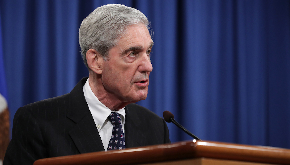 WASHINGTON, DC - MAY 29: Special Counsel Robert Mueller makes a statement about the Russia investigation on May 29, 2019, at the Justice Department in Washington, DC. (Photo by Chip Somodevilla/Getty Images)