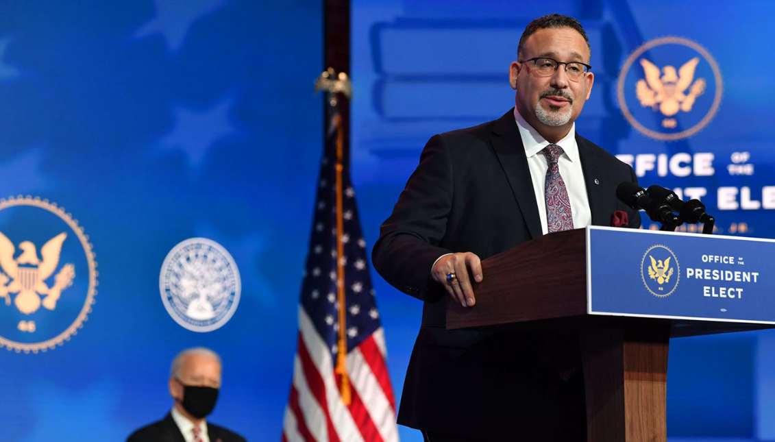 Dr. Miguel Cardona. Photo: Nicholas Kamm/AFP