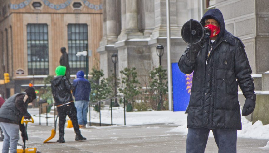 Jamal Johnson demonstrating. Photo: Kimberly Paynter/WHYY