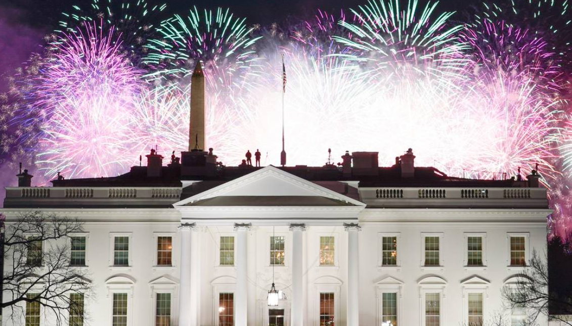 Fireworks at the White House. Photo: David J. Phillip/AP