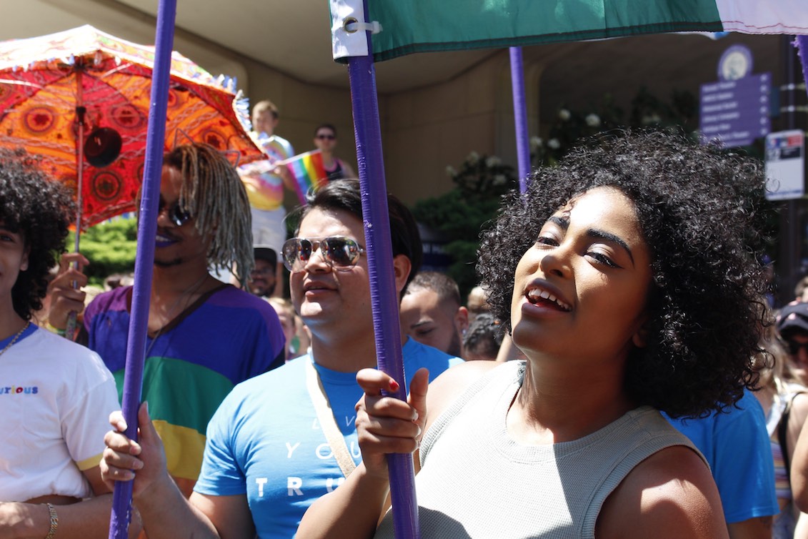 Attendees celebrating Philly Pride 2019. Photo: Emily Neil/AL DÍA News