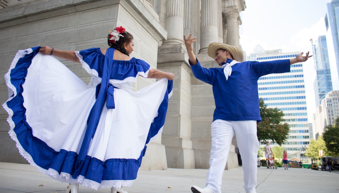 Tulululu Pasanda fue una de las danza folklóricas con las que la comunidad nicaragüense celebró su Independencia en Filadelfia. Foto: Edwin López Moya / AL DÍA News