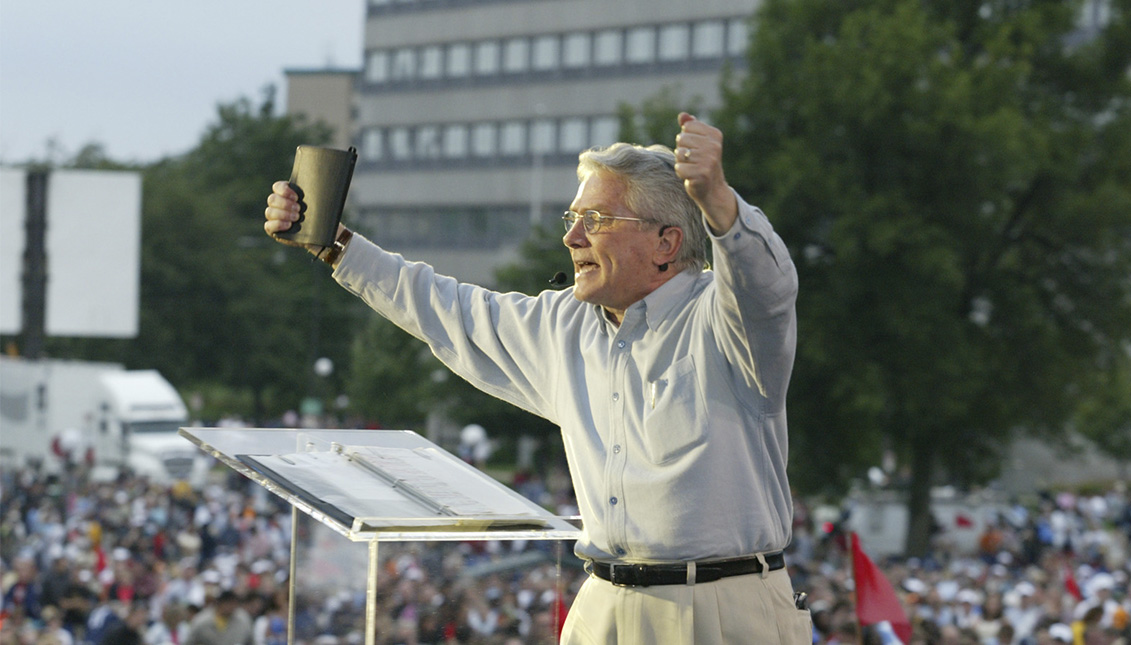 Luis Palau falleció el pasado jueves en Portland, Oregón, a los 86 años de edad. Photo: Wikicommons. 