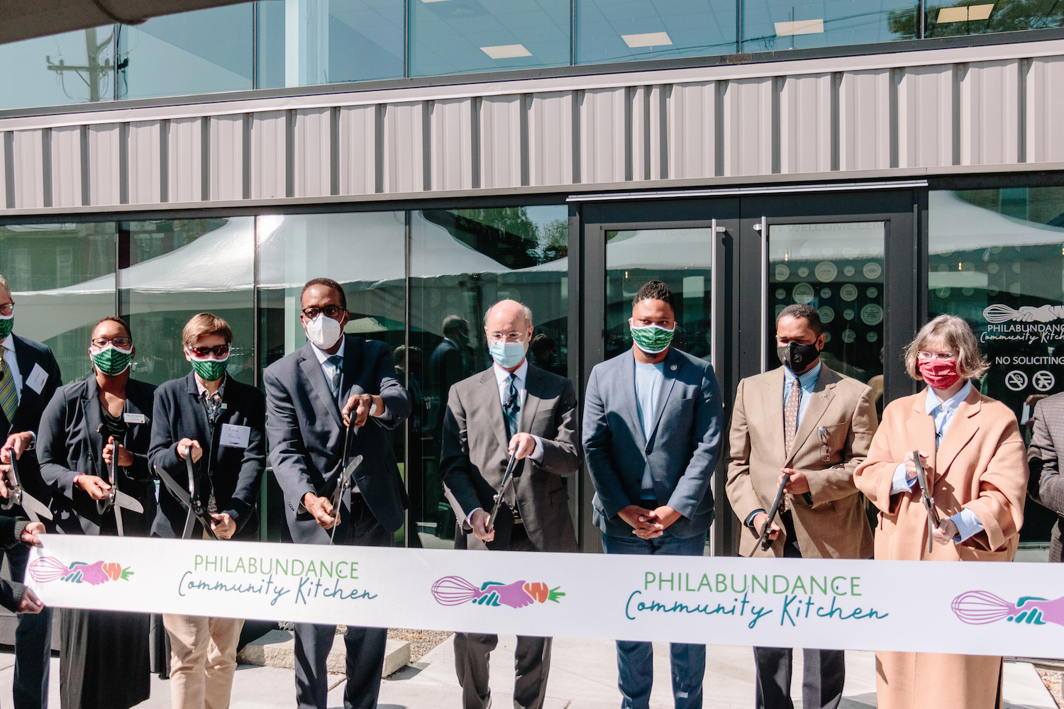 The ribbon cutting ceremony for the Philabundance Community Kitchen took place on Sept. 22, 2020. Photo courtesy of Philabundance.