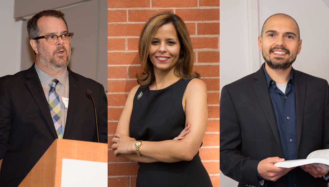 I am an American Immigrant Selection Committee. From the left to the right Peter Gonzales, Jennifer Rodríguez and Abel Rodríguez. 