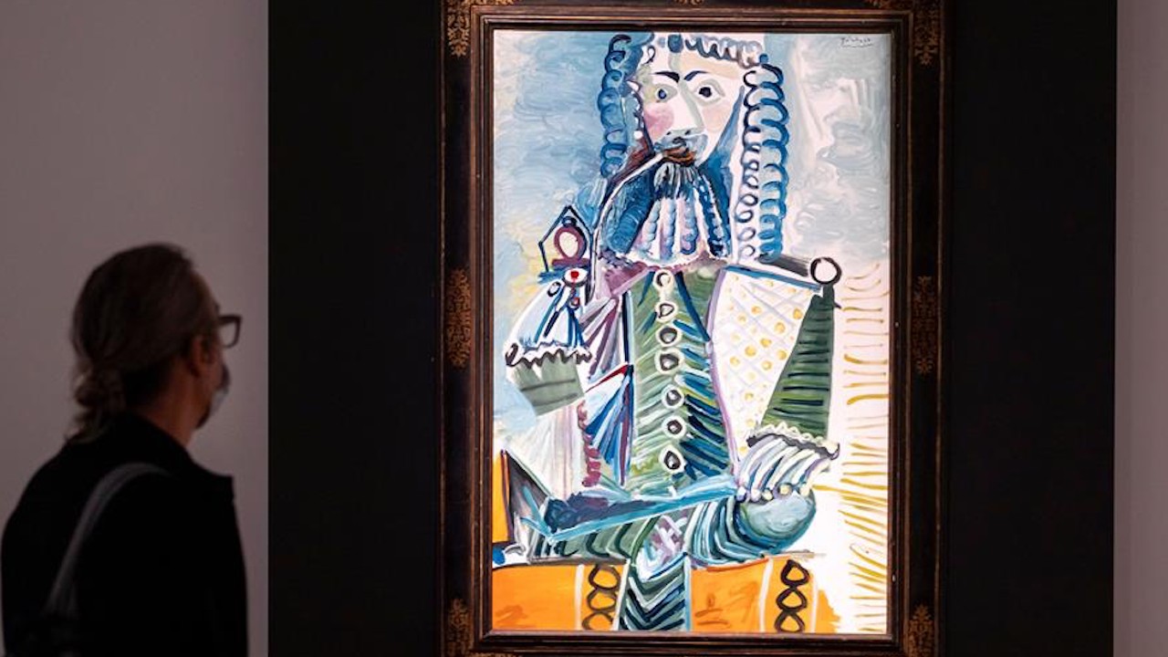 Works by Picasso auctioned at Christie's.