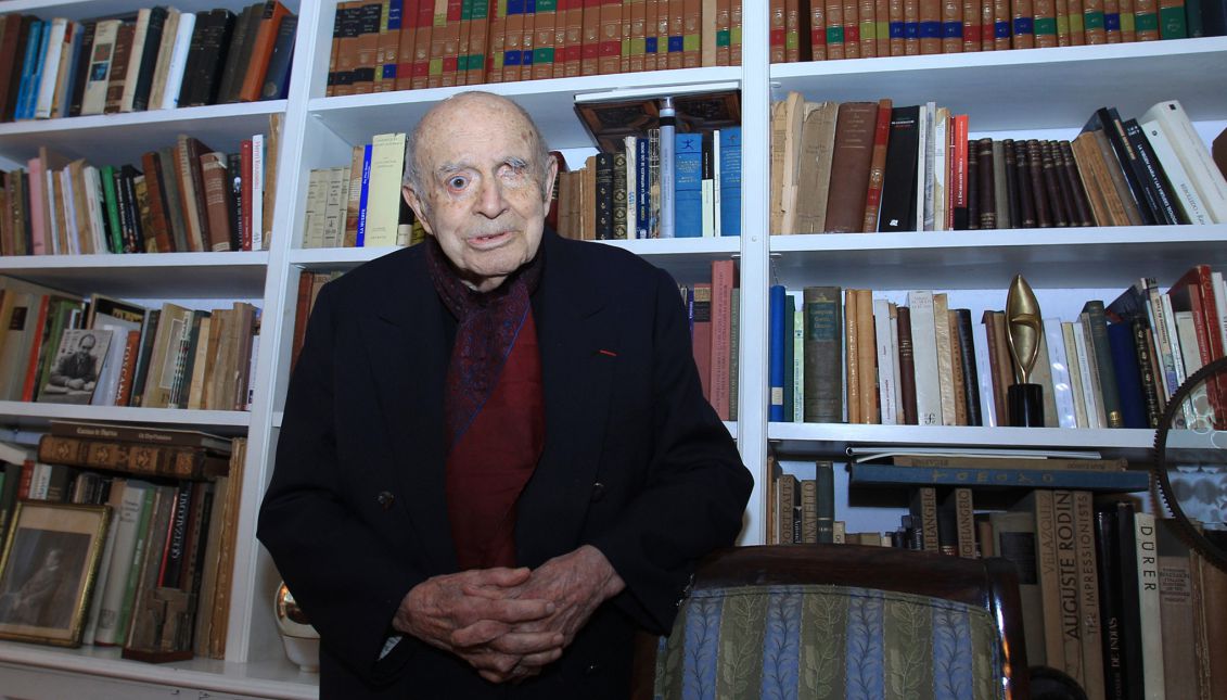 Spanish-born philosopher and poet Ramon Xirau is seen at his Mexico City home in a photo taken Jan. 20, 2014. EFE/Mario Guzman/File