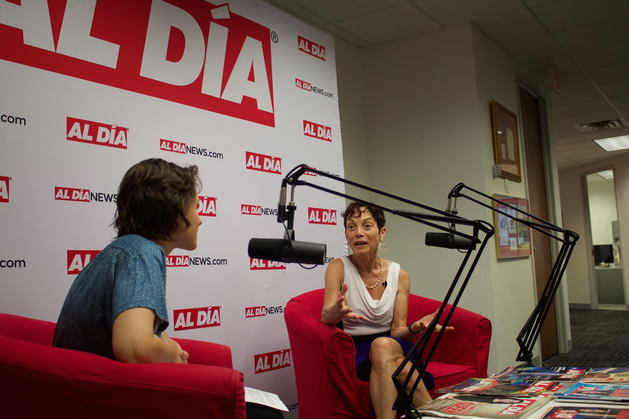 Widener's Dr. Julie E. Wollman visited AL DÍA on July 3, 2019. Photo: Jensen Toussaint/AL DÍA News.