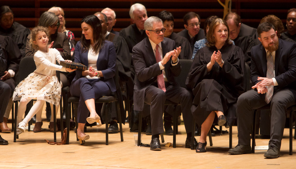 Rebecca Rhynhart, new City Controller, and Larry Krasner, Philadelphia's new District Attorney. Foto: Edwin López Moya / AL DÍA News