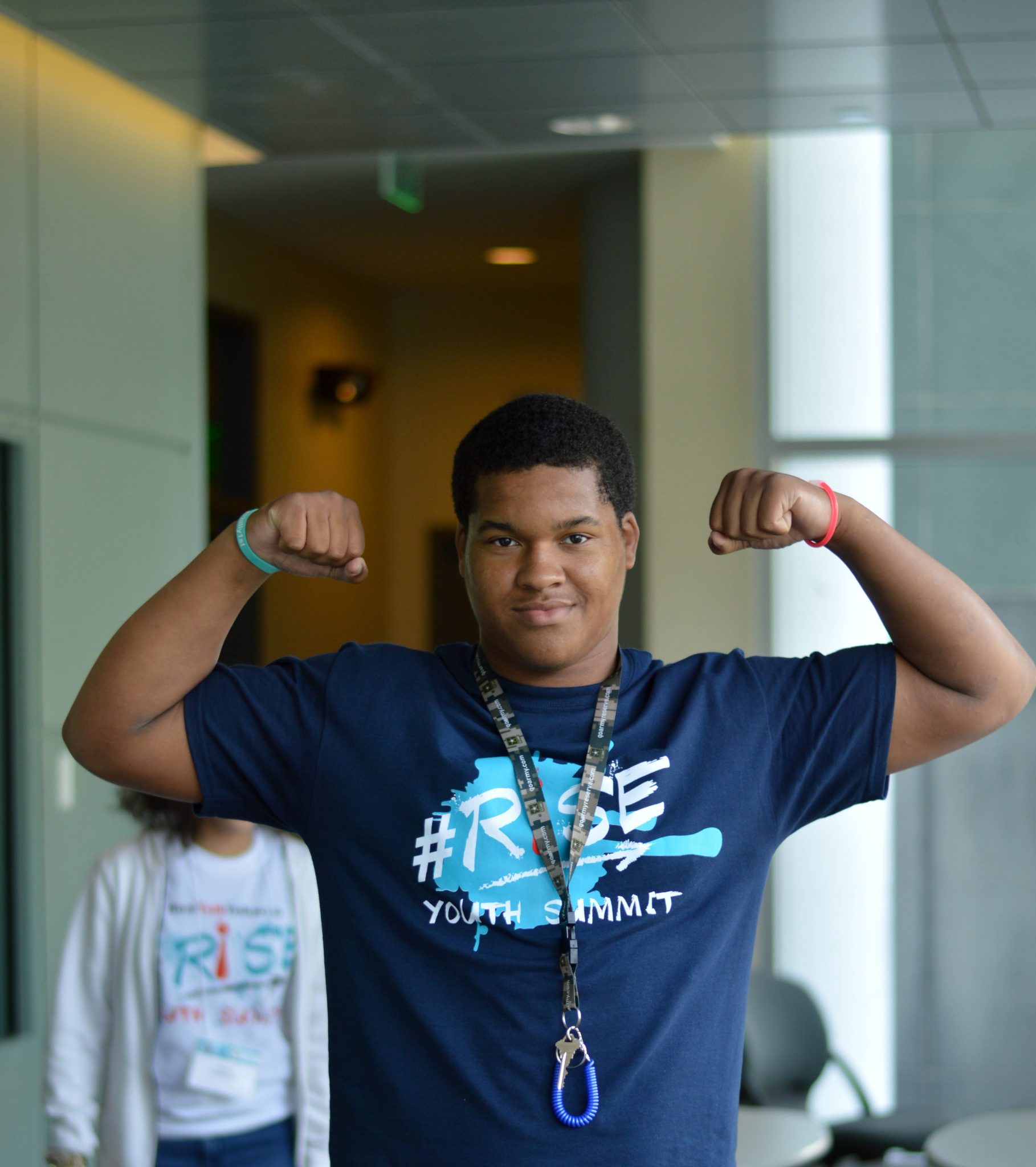 Teen at a previous year's #RISE Youth Summit. Photo: Youth Service, Inc.  