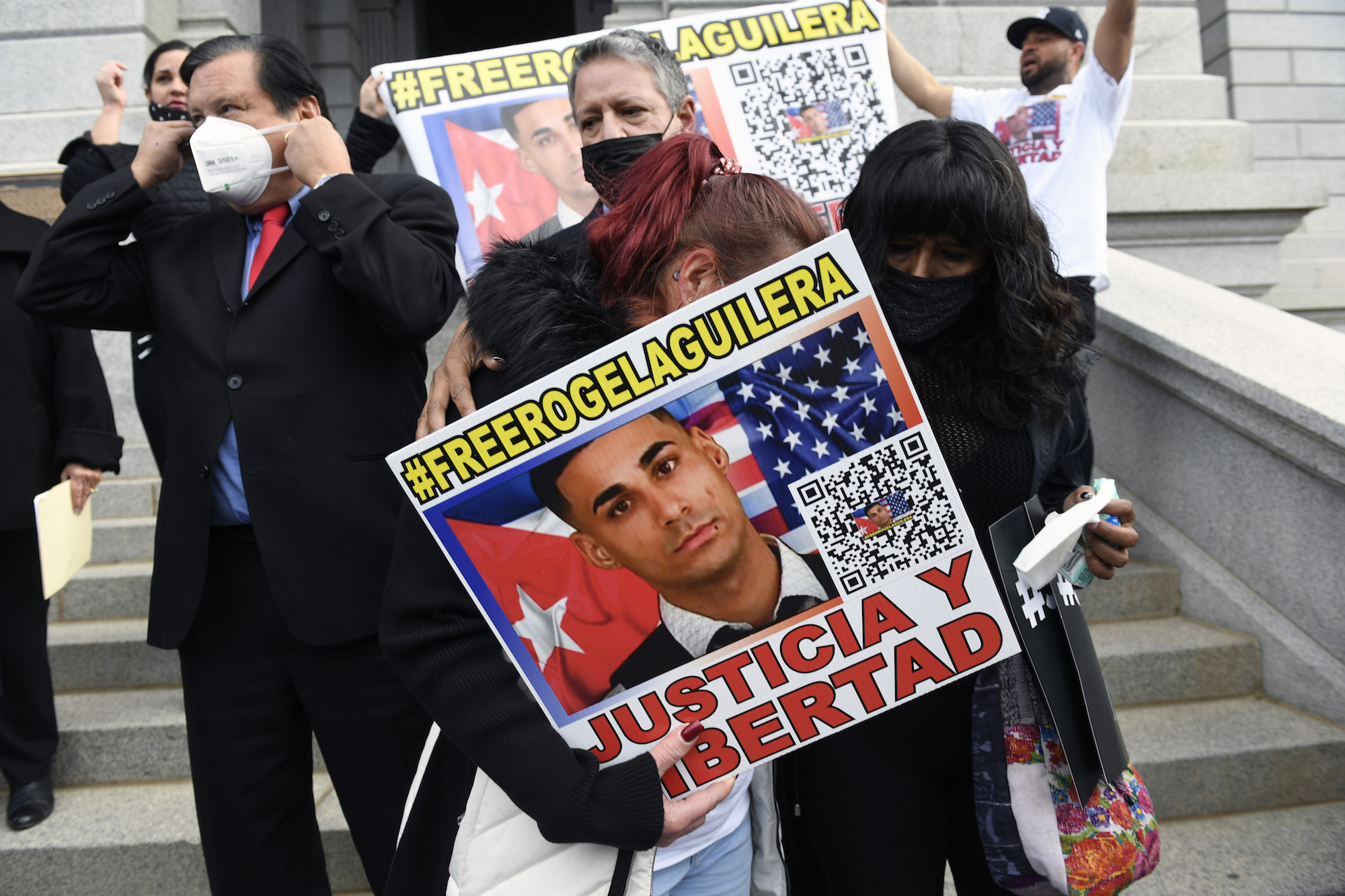 The call for justice in the case of Rogel Lazaro Aguilera-Mederos was front and center to end 2021. Photo: Helen H. Richardson/MediaNews Group/The Denver Post via Getty Images
