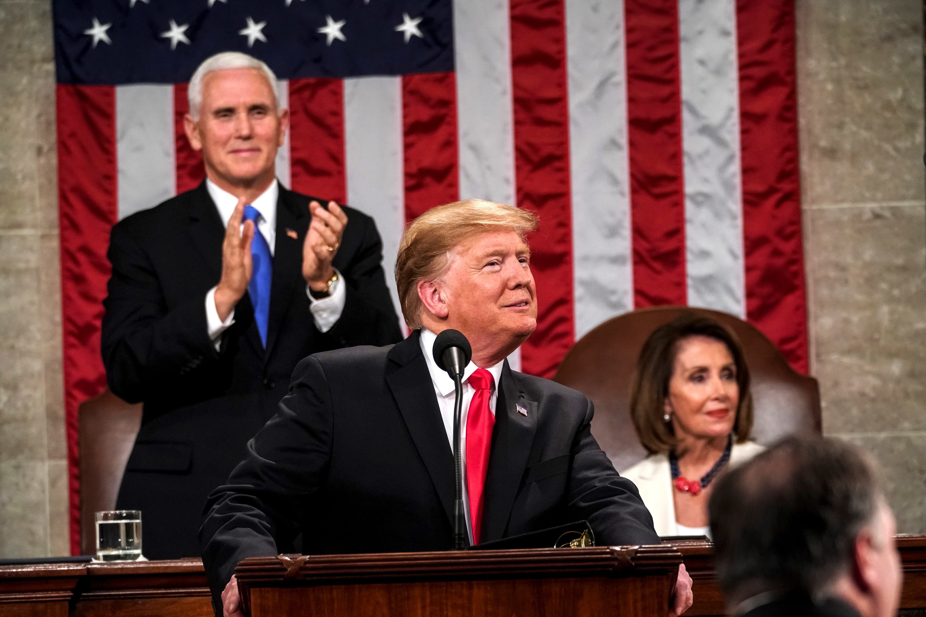 U.S. President Donald Trump on Tuesday boasted of an administration that has produced an "unprecedented economic boom" during his State of the Union address to Congress. EFE
