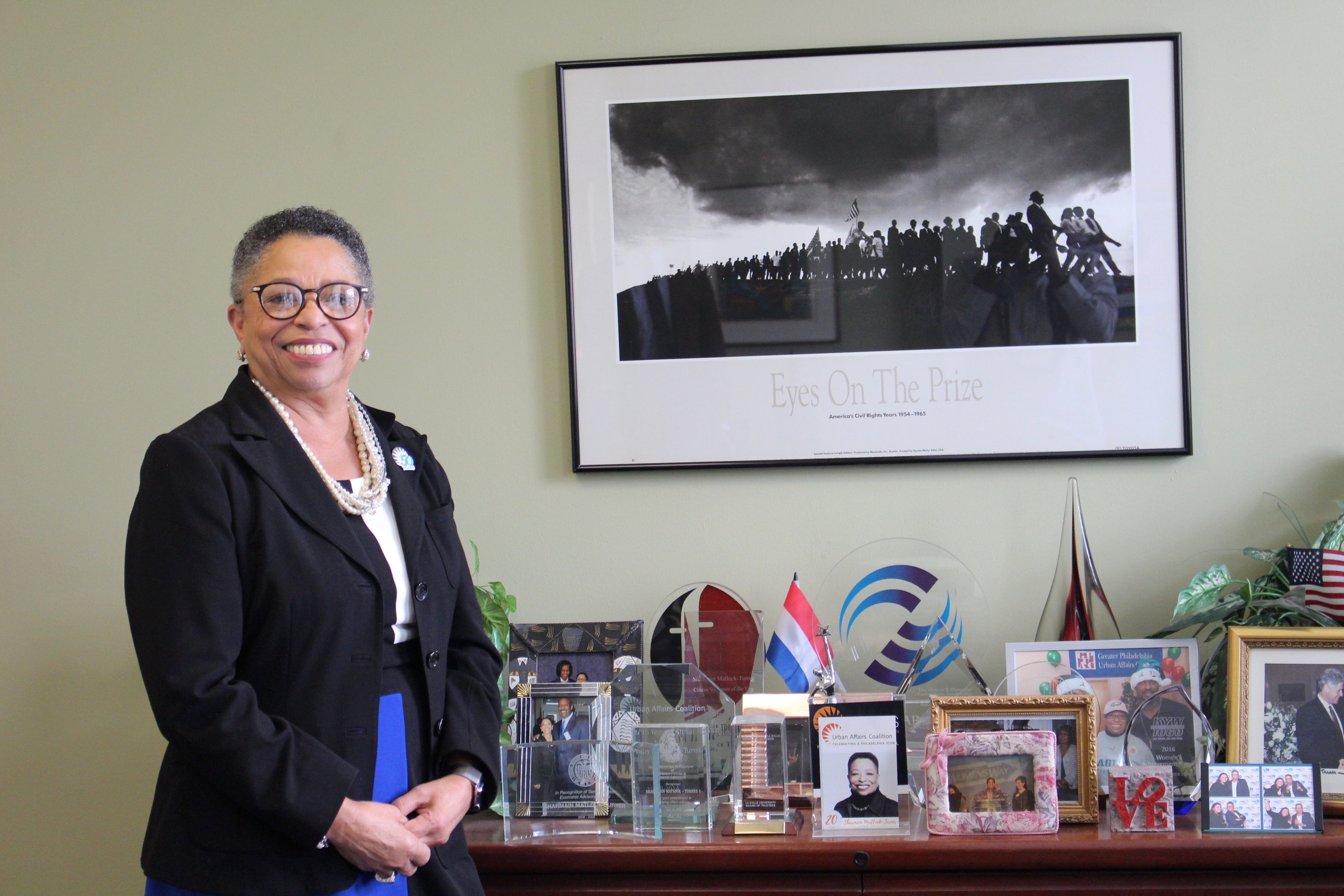 Sharmain Matlock-Turner, president & CEO of the Urban Affairs Coalition, is celebrating her 20th anniversary with the coalition, while the coalition is celebrating 50 years. Photo: Jensen Toussaint/AL DÍA News. 