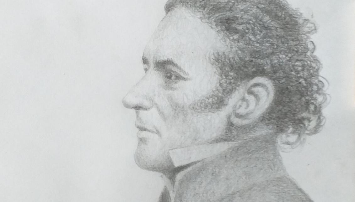 A sketch of Ambassador Manuel de Trujillo y Torres by painter Miguel Torres.