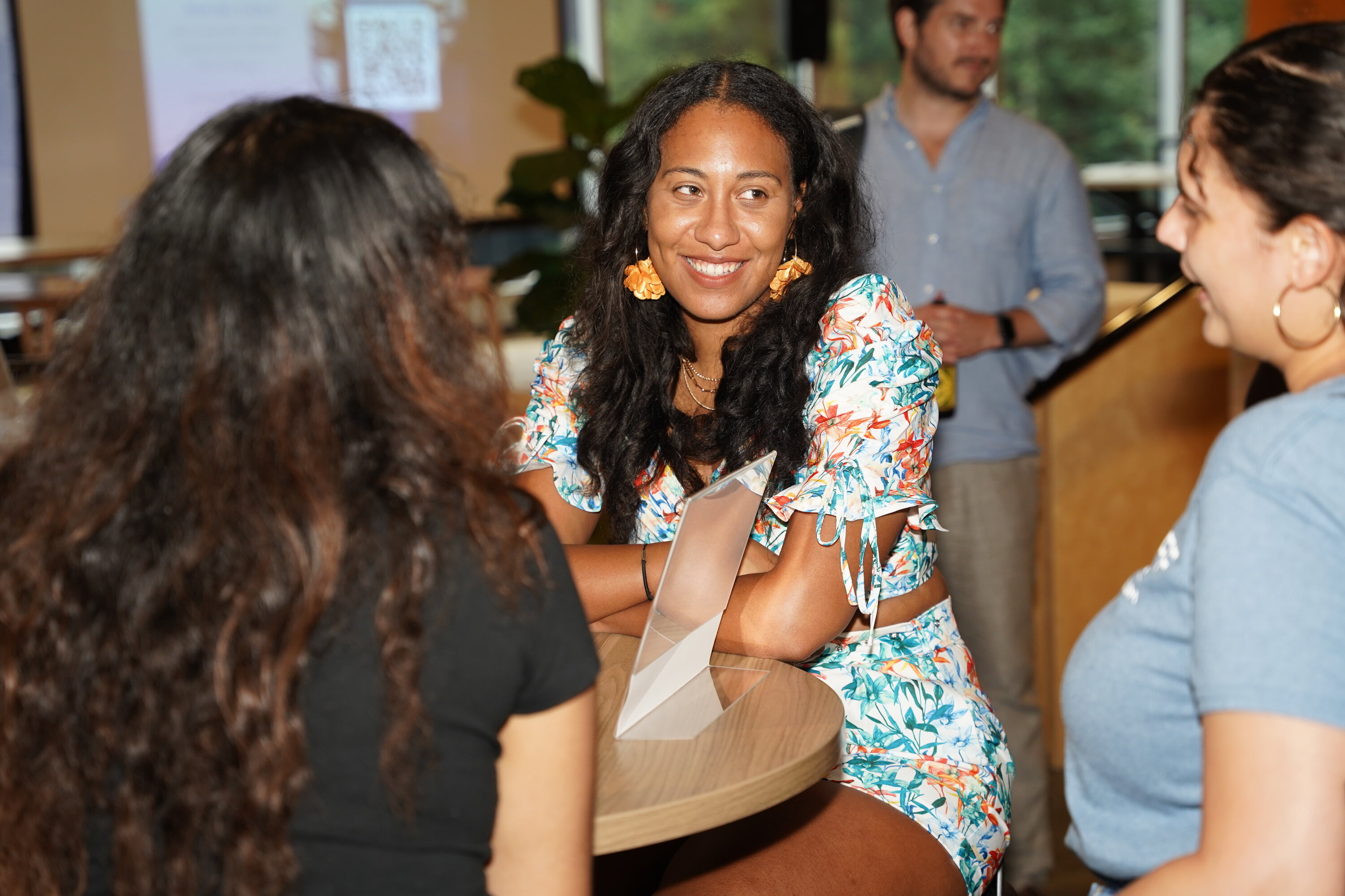 Tribaja founder Shannon Morales (center) with attendees of Tribaja networking event. Photo Courtesy of Shannon Morales. 