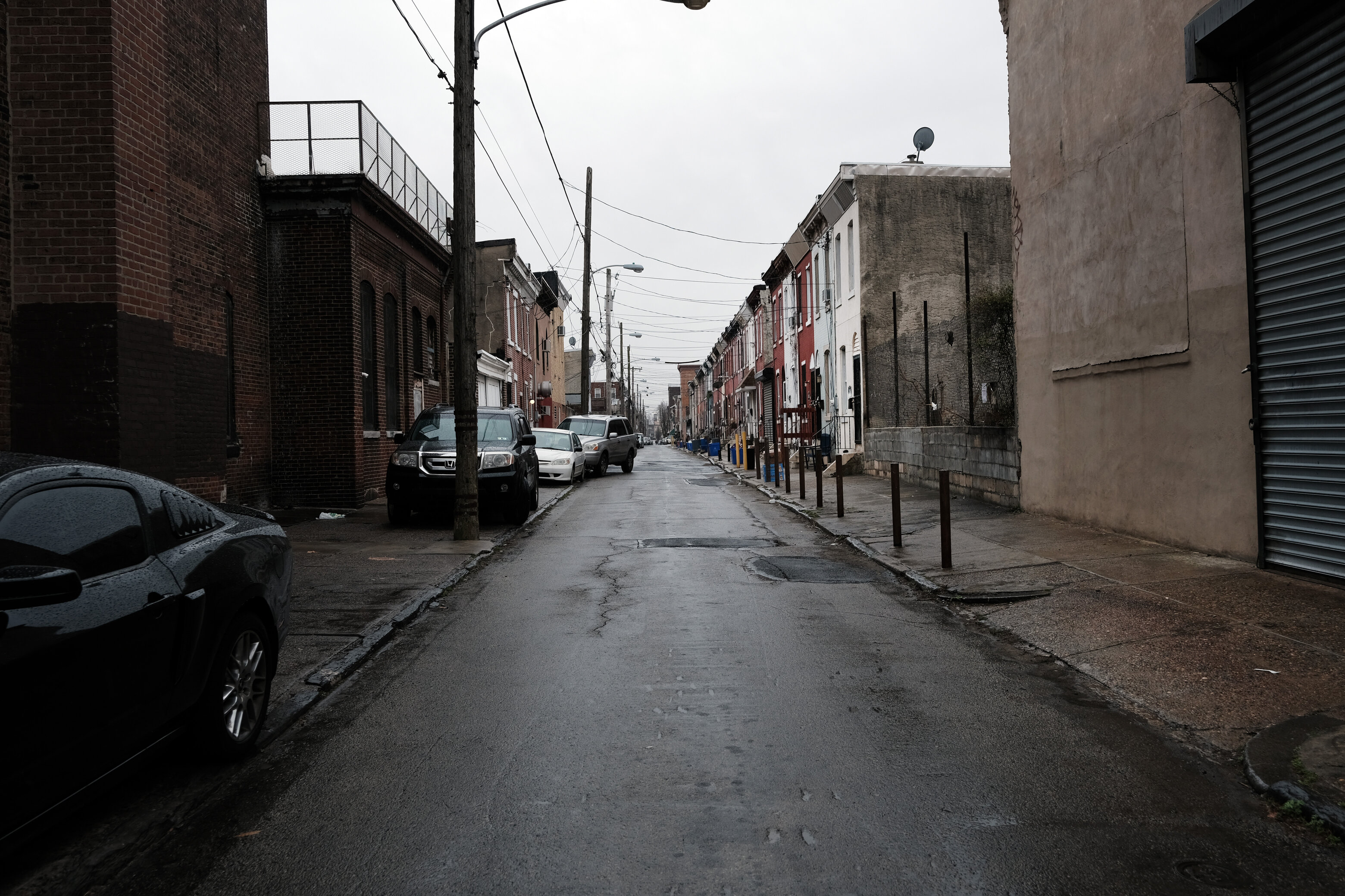 Buildings stand in the neighborhood where the West Kensington Ministry operates a food pantry supported by the non-profit Small Things on March 24, 2021 in Philadelphia, Pennsylvania. Photo: Spencer Platt/Getty Images.